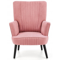 Кресло Halmar Delgado (Дельгадо) велюр розовый/черный купить в Минске