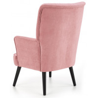 Кресло Halmar Delgado (Дельгадо) велюр розовый/черный купить в Минске