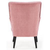 Кресло Halmar Delgado (Дельгадо) велюр розовый/черный купить в Минске