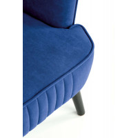 Кресло Halmar Delgado (Дельгадо) велюр темно-синий/черный купить в Минске