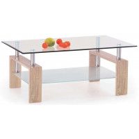 Стол журнальный HALMAR DIANA H прозрачный/дуб сонома Стол журнальный HALMAR DIANA H прозрачный/дуб сонома
