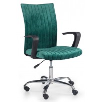 Кресло Halmar DORAL (Дорал) темно-зеленый/хром