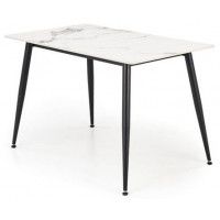 Стол обеденный Halmar Emilio (Эмилио) 120*70 белый мрамор/черный
