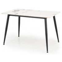 Стол обеденный Halmar Emilio (Эмилио) 120*70 белый мрамор/черный купить в Минске