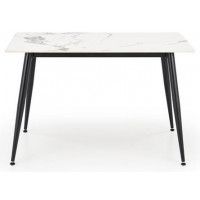 Стол обеденный Halmar Emilio (Эмилио) 120*70 белый мрамор/черный купить в Минске