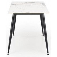 Стол обеденный Halmar Emilio (Эмилио) 120*70 белый мрамор/черный купить в Минске