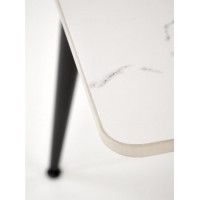 Стол обеденный Halmar Emilio (Эмилио) 120*70 белый мрамор/черный купить в Минске