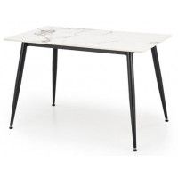 Стол обеденный Halmar Emilio (Эмилио) 140*80 белый мрамор/черный