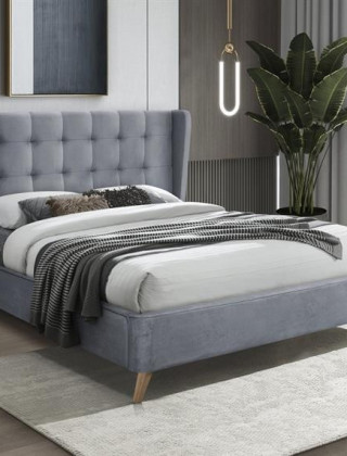 Кровать HALMAR ESTELLA 160*200 серый купить в Минске