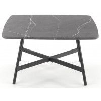 Стол журнальный HALMAR FERRARA серый мрамор/черный купить в Минске