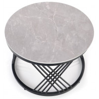 Комплект HALMAR FLAMINGO (2 стола журнальных) серый мрамор/черный купить в Минске