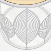 Комплект HALMAR FOLLA (2 стола журнальных) белый/натуральный купить в Минске Комплект HALMAR FOLLA (2 стола журнальных) белый/натуральный купить в Минске