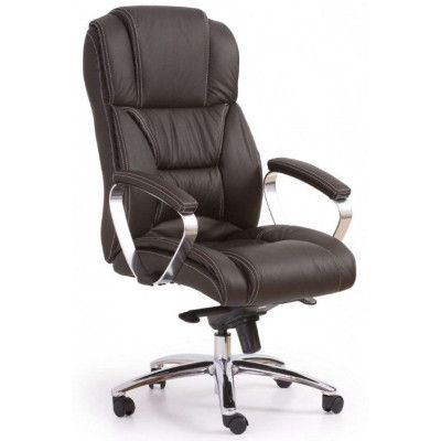 Кресло Halmar Foster (Фостер) темно-коричневый/хром Кресло Halmar Foster (Фостер) темно-коричневый/хром