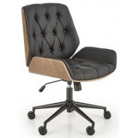 Кресло Halmar GAVIN (Гэвин) ореховый/черный