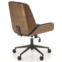 Кресло Halmar GAVIN (Гэвин) ореховый/черный купить в Минске