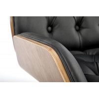 Кресло Halmar GAVIN (Гэвин) ореховый/черный купить в Минске