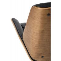 Кресло Halmar GAVIN (Гэвин) ореховый/черный купить в Минске