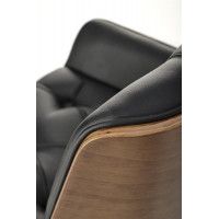 Кресло Halmar GAVIN (Гэвин) ореховый/черный купить в Минске