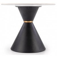 Стол журнальный HALMAR Goretti S (Горетти С) белый мрамор/черный купить в Минске