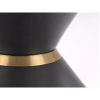 Стол журнальный HALMAR Goretti (Горетти) белый мрамор/черный купить в Минске