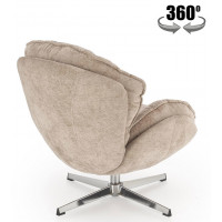 Кресло Halmar GUIDO (Гуидо) ткань бежевый/хром купить в Минске Кресло Halmar GUIDO (Гуидо) ткань бежевый/хром купить в Минске