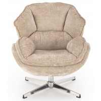 Кресло Halmar GUIDO (Гуидо) ткань бежевый/хром купить в Минске Кресло Halmar GUIDO (Гуидо) ткань бежевый/хром купить в Минске