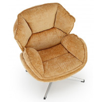 Кресло Halmar GUIDO (Гуидо) ткань горчичный/хром купить в Минске Кресло Halmar GUIDO (Гуидо) ткань горчичный/хром купить в Минске