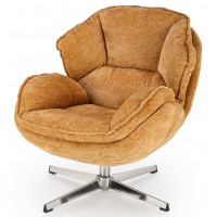 Кресло Halmar GUIDO (Гуидо) ткань горчичный/хром купить в Минске Кресло Halmar GUIDO (Гуидо) ткань горчичный/хром купить в Минске