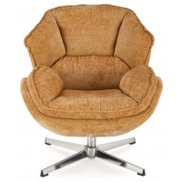 Кресло Halmar GUIDO (Гуидо) ткань горчичный/хром купить в Минске Кресло Halmar GUIDO (Гуидо) ткань горчичный/хром купить в Минске