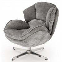Кресло Halmar GUIDO (Гуидо) ткань серый/хром купить в Минске