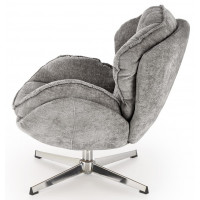 Кресло Halmar GUIDO (Гуидо) ткань серый/хром купить в Минске