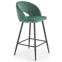 Стул барный HALMAR H-96 темно-зеленый/черный