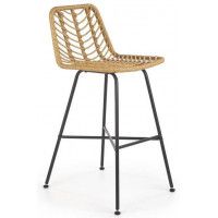 Стул барный HALMAR H-97 натуральный/черный