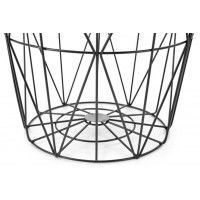 Стол журнальный HALMAR HARISSA B черный/черный мрамор купить в Минске Стол журнальный HALMAR HARISSA B черный/черный мрамор купить в Минске