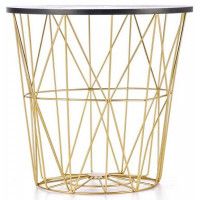 Стол журнальный HALMAR HARISSA G золотой/белый мрамор купить в Минске Стол журнальный HALMAR HARISSA G золотой/белый мрамор купить в Минске