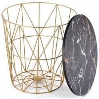 Стол журнальный HALMAR HARISSA G золотой/черный мрамор купить в Минске Стол журнальный HALMAR HARISSA G золотой/черный мрамор купить в Минске