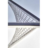 Стол журнальный HALMAR INFINITY KWADRAT дымчатый/хром купить в Минске Стол журнальный HALMAR INFINITY KWADRAT дымчатый/хром купить в Минске