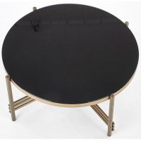 Стол журнальный HALMAR ISMENA (Исмена) черный/золотой купить в Минске