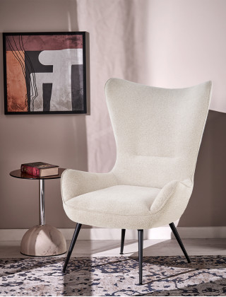 Кресло Halmar Jukon (Юкон) кремовый/черный купить в Минске