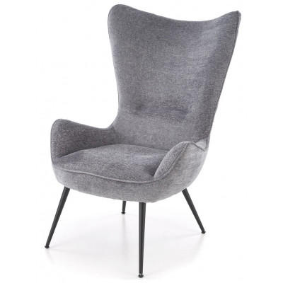 Кресло Halmar Jukon (Юкон) серый/черный купить в Минске