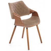 Стул Halmar K396 бежевый/орех