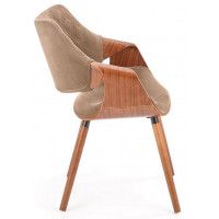 Стул Halmar K396 бежевый/орех купить в Минске