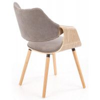 Стул Halmar K396 серый/дуб светлый купить в Минске