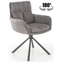Кресло HALMAR K495 серый/черный