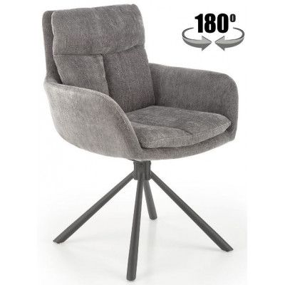 Кресло HALMAR K495 серый/черный купить в Минске