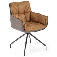 Стул поворотный Halmar K523 коричневый/темно-коричневый купить в Минске