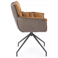 Стул поворотный Halmar K523 коричневый/темно-коричневый купить в Минске