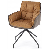 Стул поворотный Halmar K523 коричневый/темно-коричневый купить в Минске