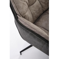 Стул поворотный Halmar K523 серый/черный купить в Минске