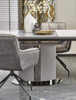 Стул поворотный Halmar K523 серый/черный купить в Минске